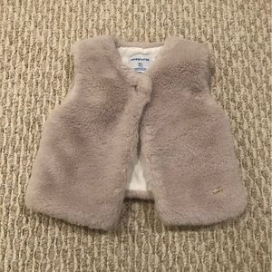 Mayoral Faux Fur Vest 9 Months
